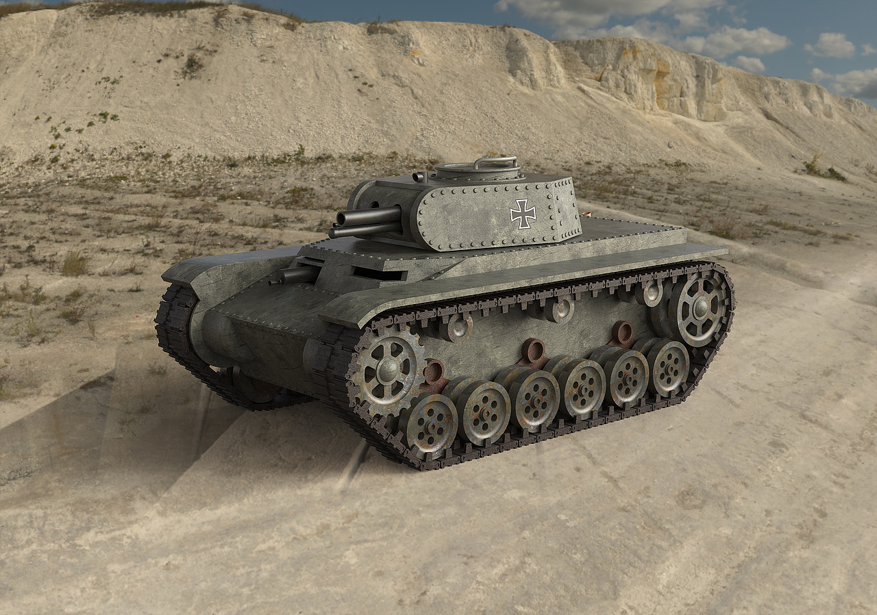 用二战的思路diy一辆一战的坦克_maverickh-站酷zcool