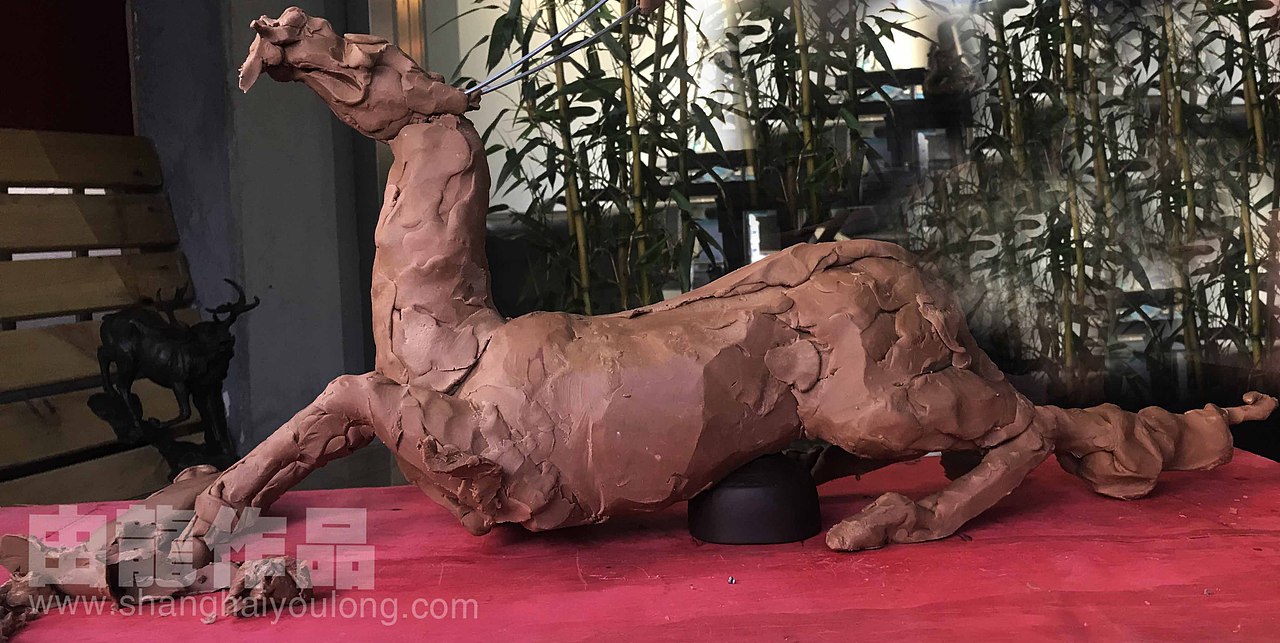由龙款铜雕麒麟制作流程揭秘（图ZMjgwMzY5NTc2） - 工艺品设计 - 站酷设计师上海由龍工作室原创素材 - 站酷ZCOOL