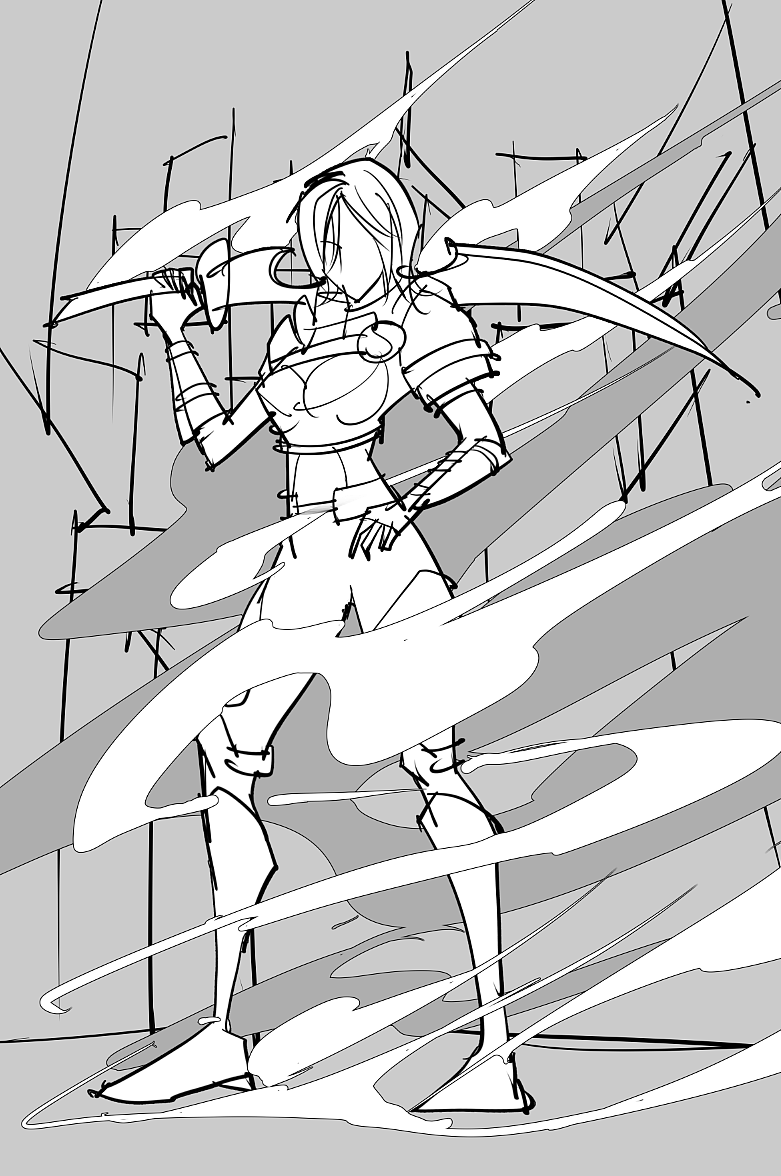 骁龙电竞女战士amira美漫插画写实风