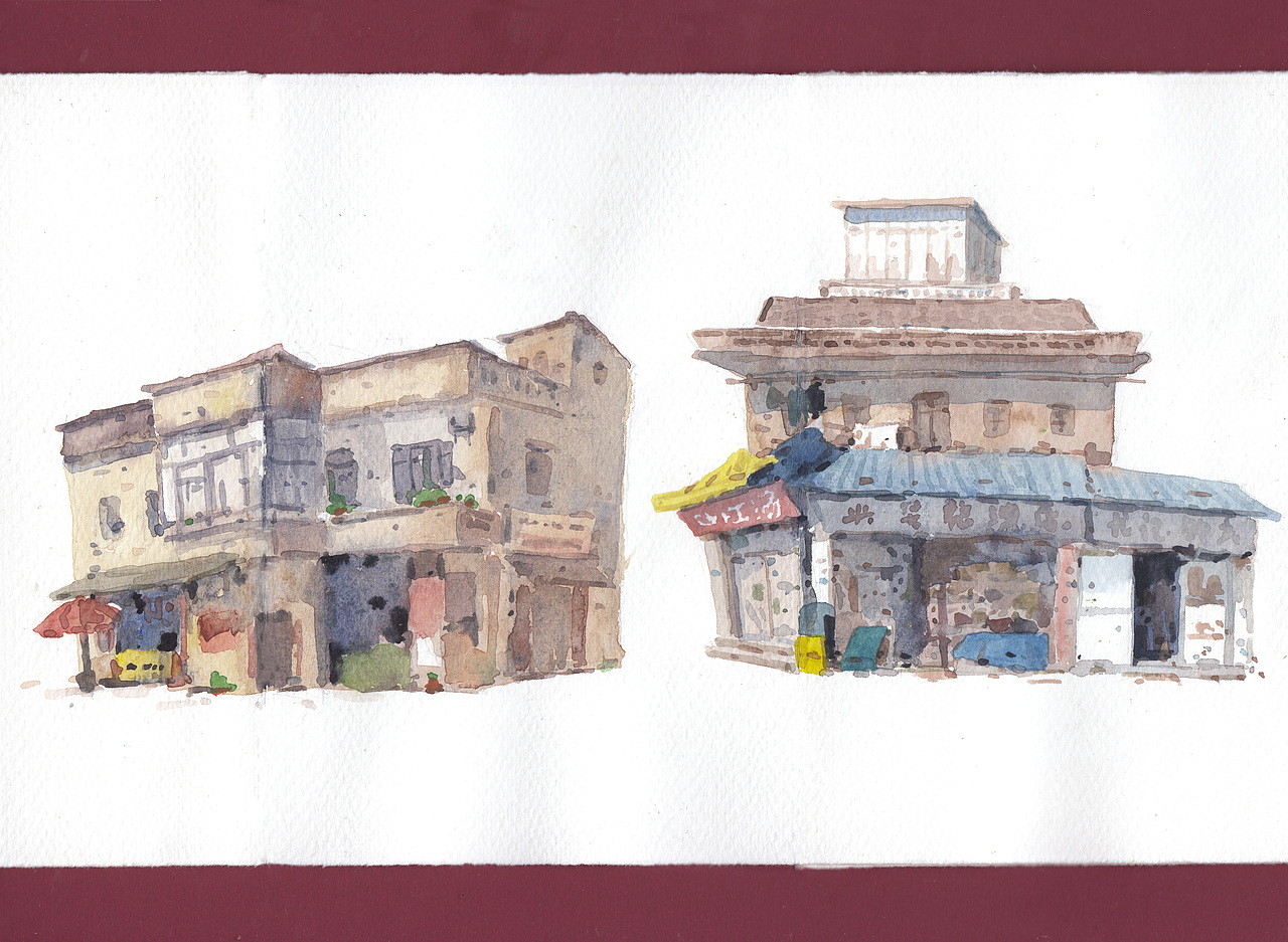 『画本系列』-我的第48本画本-建筑系列长卷