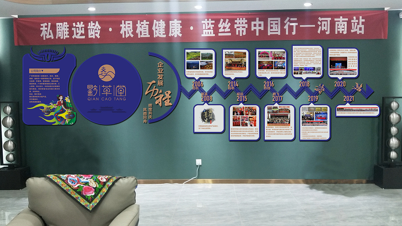 黔草堂发展历程文化墙（图ZMjU5OTEwOTk2） - 宣传物料 - 站酷设计师二爷读春秋原创素材 - 站酷ZCOOL