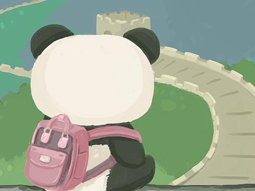 旅行的熊猫
