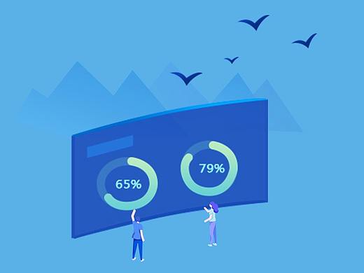 手绘地图大数据banner