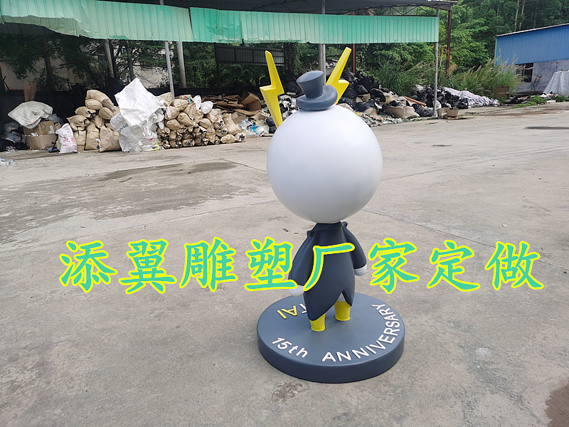 企业卡通公仔出没之时就是玻璃钢吉祥物雕塑辉煌之时