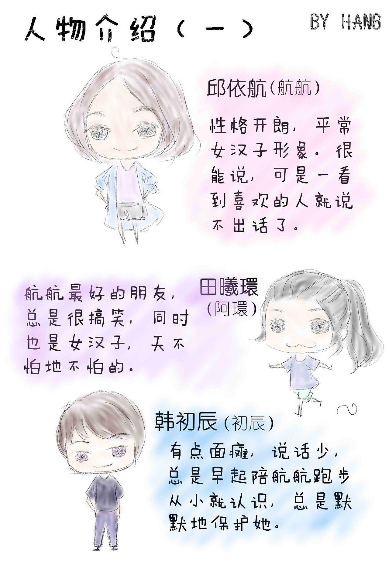 DAILY漫画—偶遇+人物介绍1（图ZMzI2OTQ0NDQ=） - 中/长篇漫画 - 站酷设计师环航一号原创素材 - 站酷ZCOOL