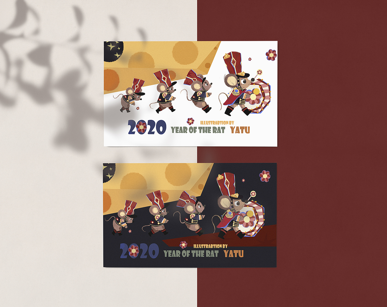 鼠年插画（图ZMTk0MzE0MzM2） - 商业插画 - 站酷设计师牙兔YATU原创素材 - 站酷ZCOOL