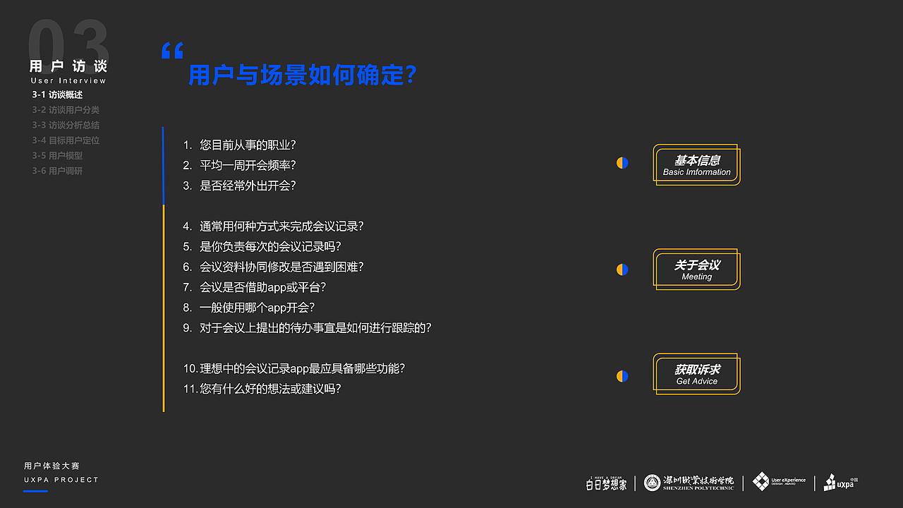UXDA需求分析报告-FocusMeeting APP