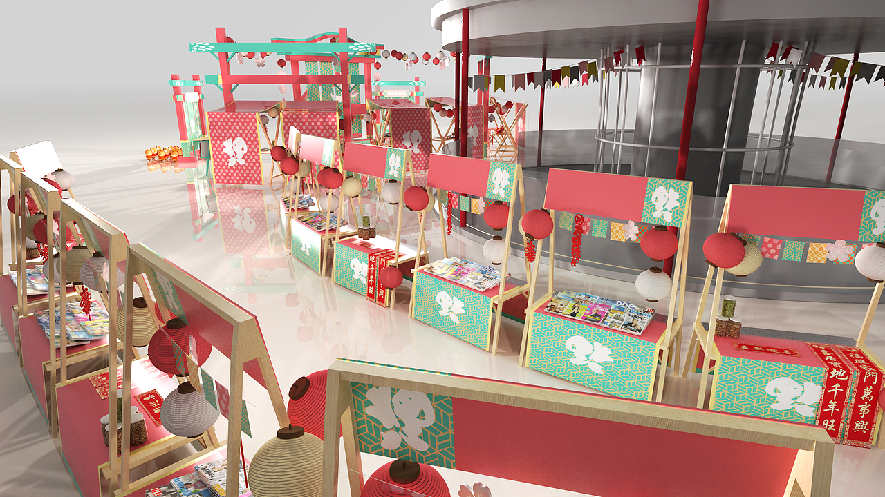 牛年新年集市 #和风来袭#（图ZMjQwNTc0NTgw） - 场景 - 站酷设计师一昂杨young原创素材 - 站酷ZCOOL