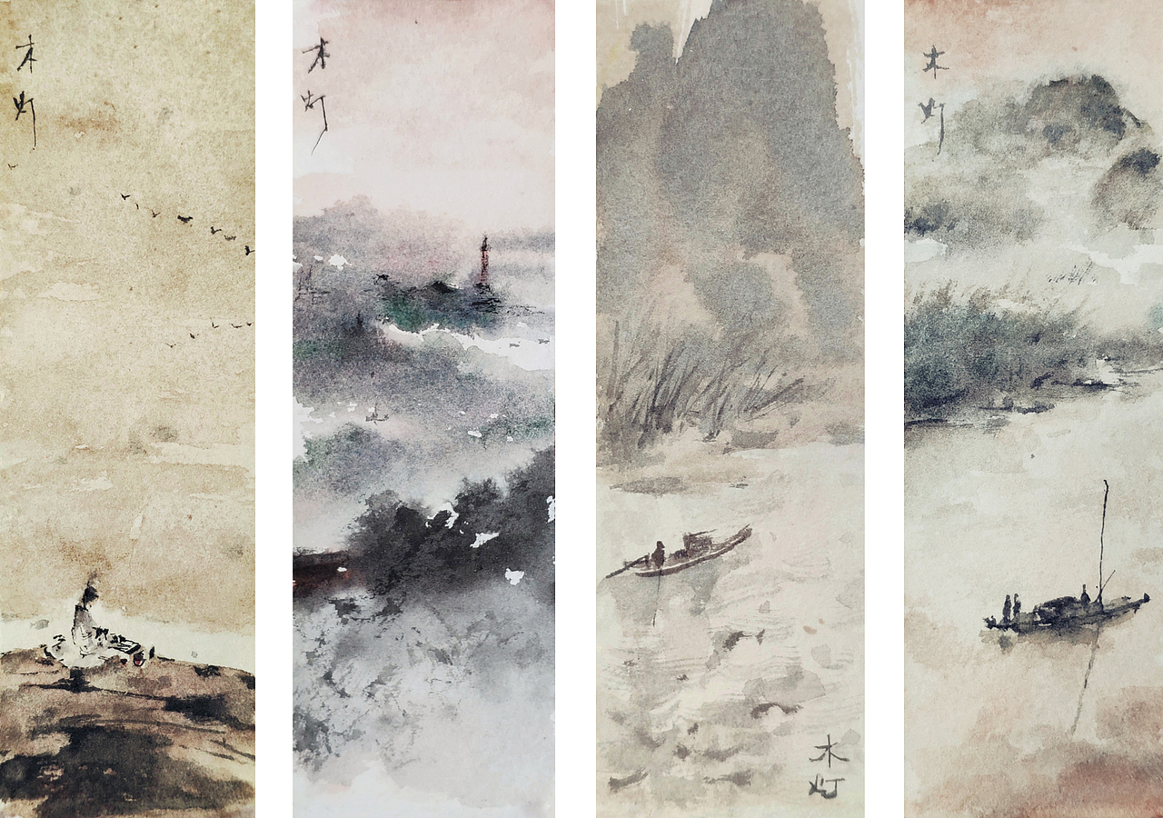 【合集】古风水彩书签