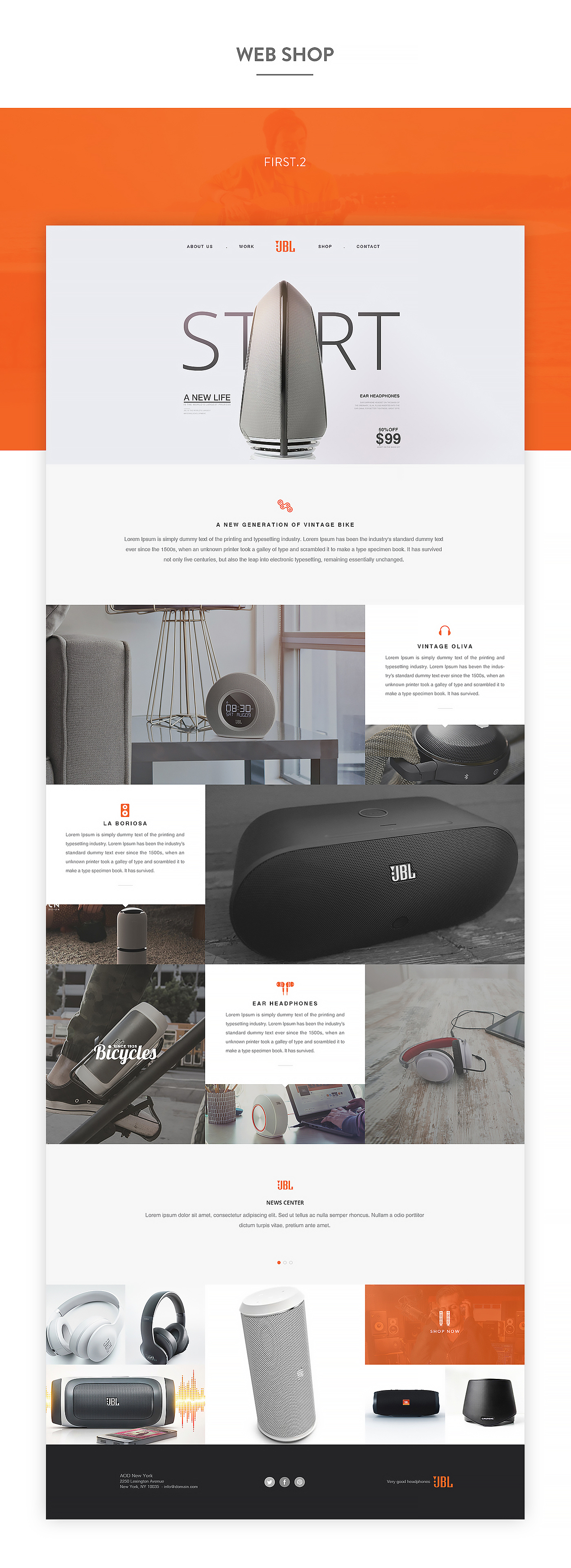 JBL 官网设计练习稿2连发