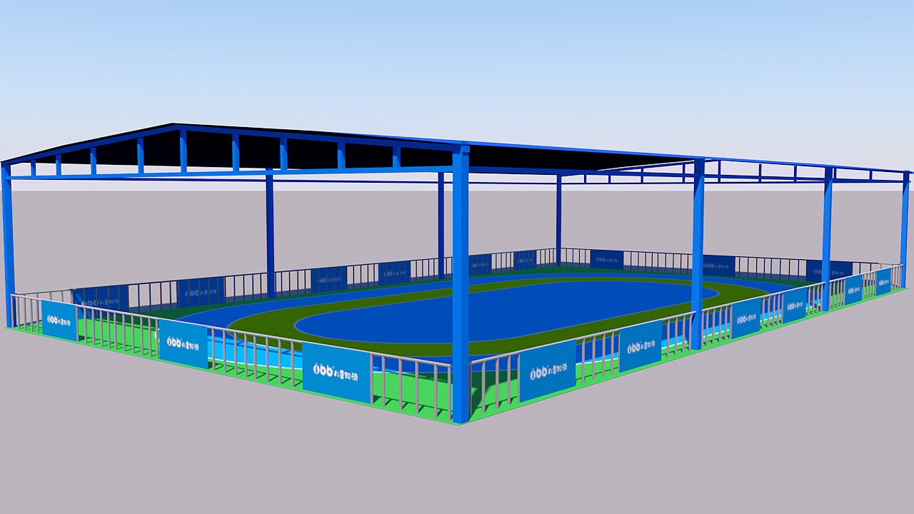 儿童轮滑室外场地效果图