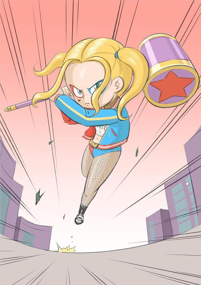 小丑女q版漫画设计