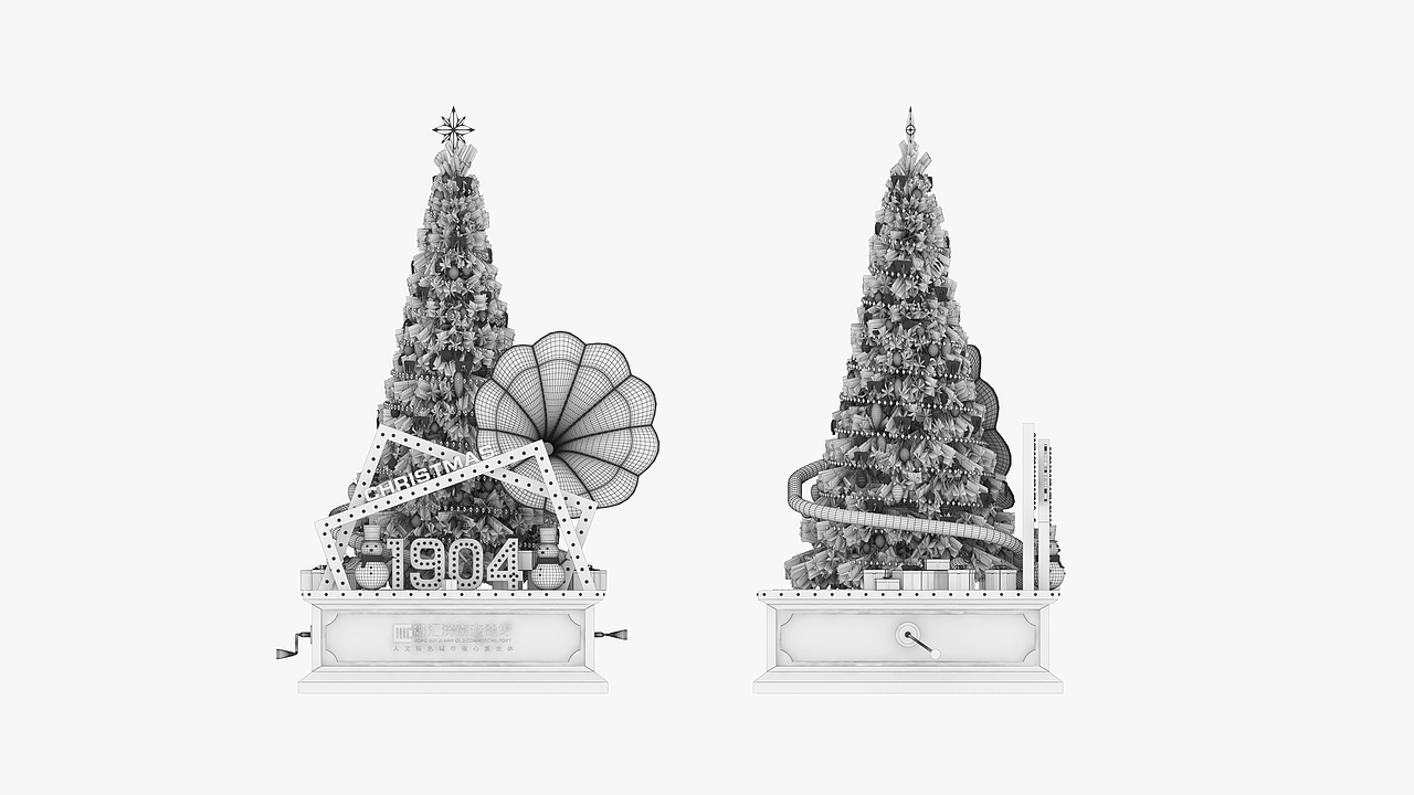 圣诞树花样设计（图ZMjM0ODM3MTQw） - 建筑/空间 - 站酷设计师IS格润原创素材 - 站酷ZCOOL