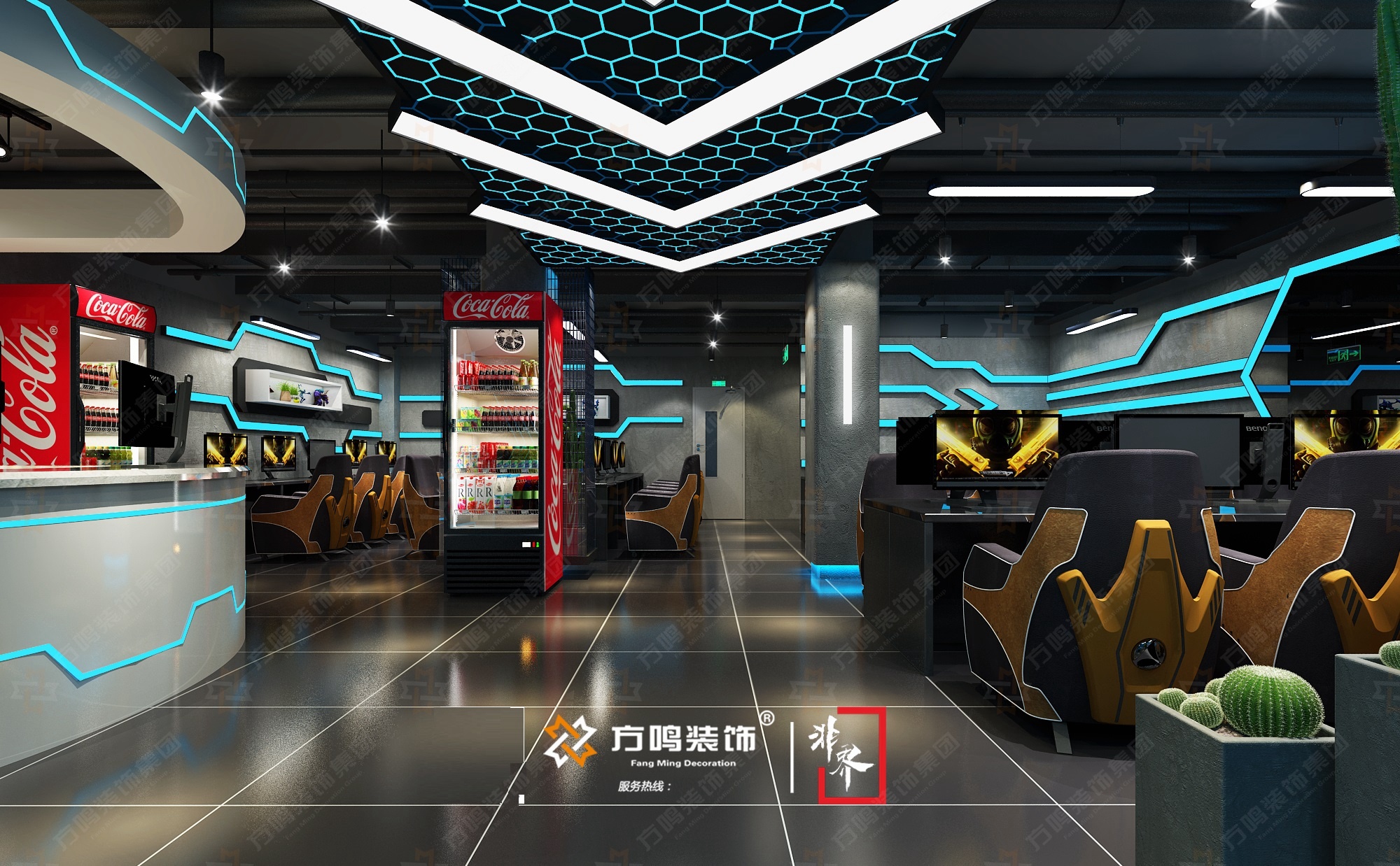 西安电竞馆装修_红树林电竞馆设计装修效果图