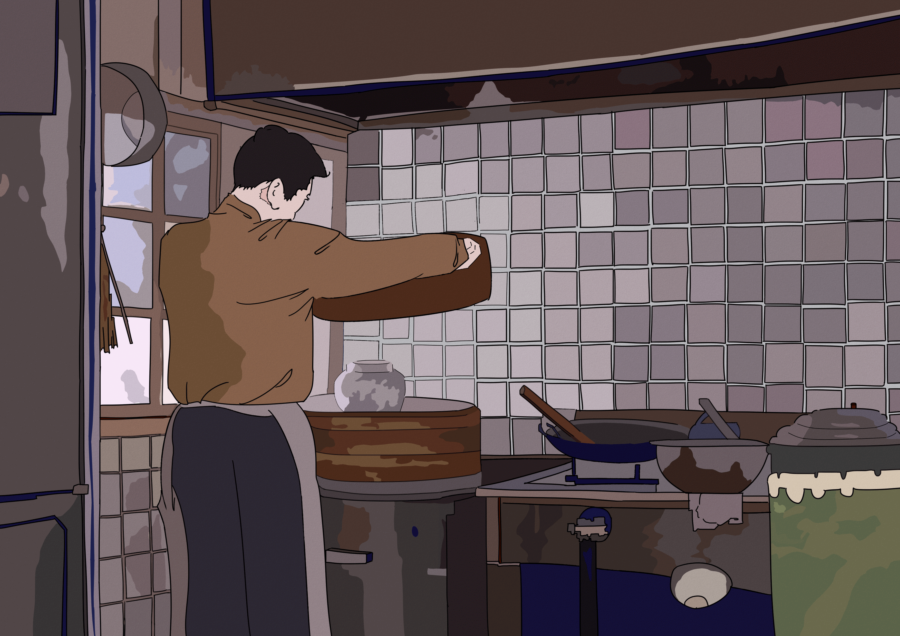 电影插画（图ZMTE4MTY1NTg4） - 创作习作 - 站酷设计师深蓝二原创素材 - 站酷ZCOOL