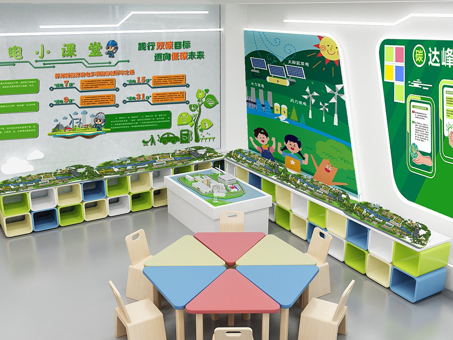 电力小课堂教室设计（图ZMzEzMzk0NTE2） - 其他三维 - 站酷设计师手绘设计师小璐子原创素材 - 站酷ZCOOL