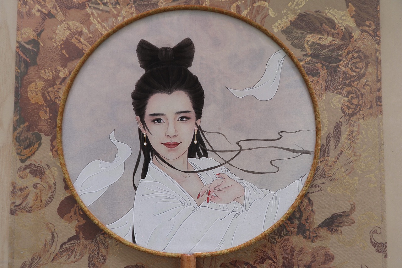团扇人物