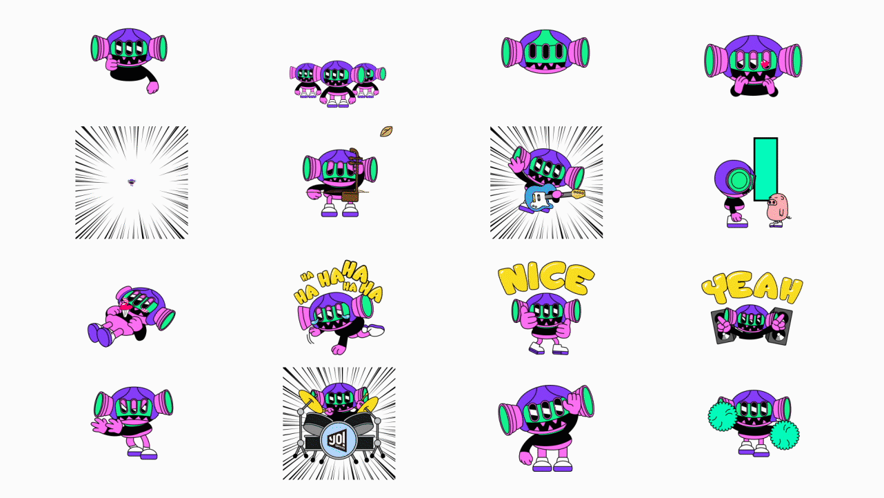 ■■腾讯音乐娱乐《YO!BANG》品牌形象&节目包装设计(图ZMTM3NTU2NjYw) - 品牌 - 站酷设计师彼安迪设计原创素材 - 站酷ZCOOL