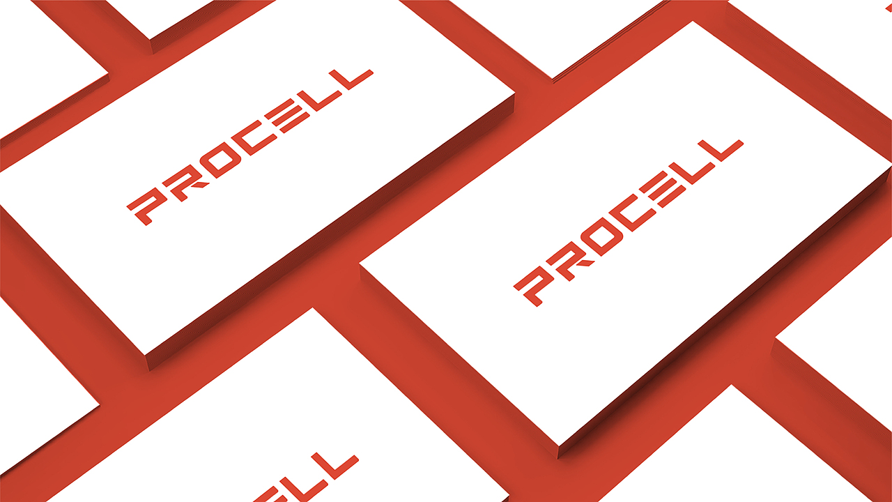 Procell 电池类logo标志设计