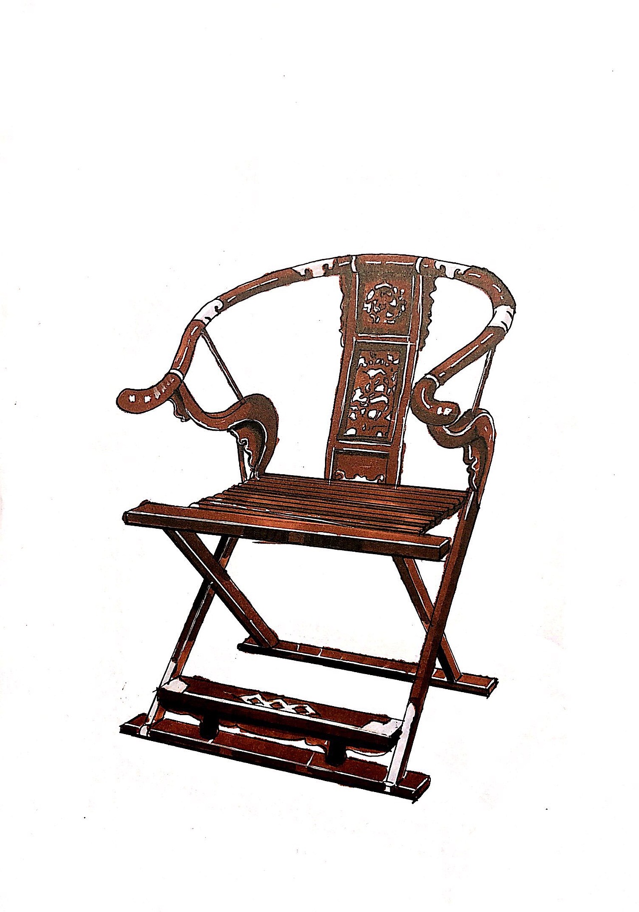 家具马克笔手绘