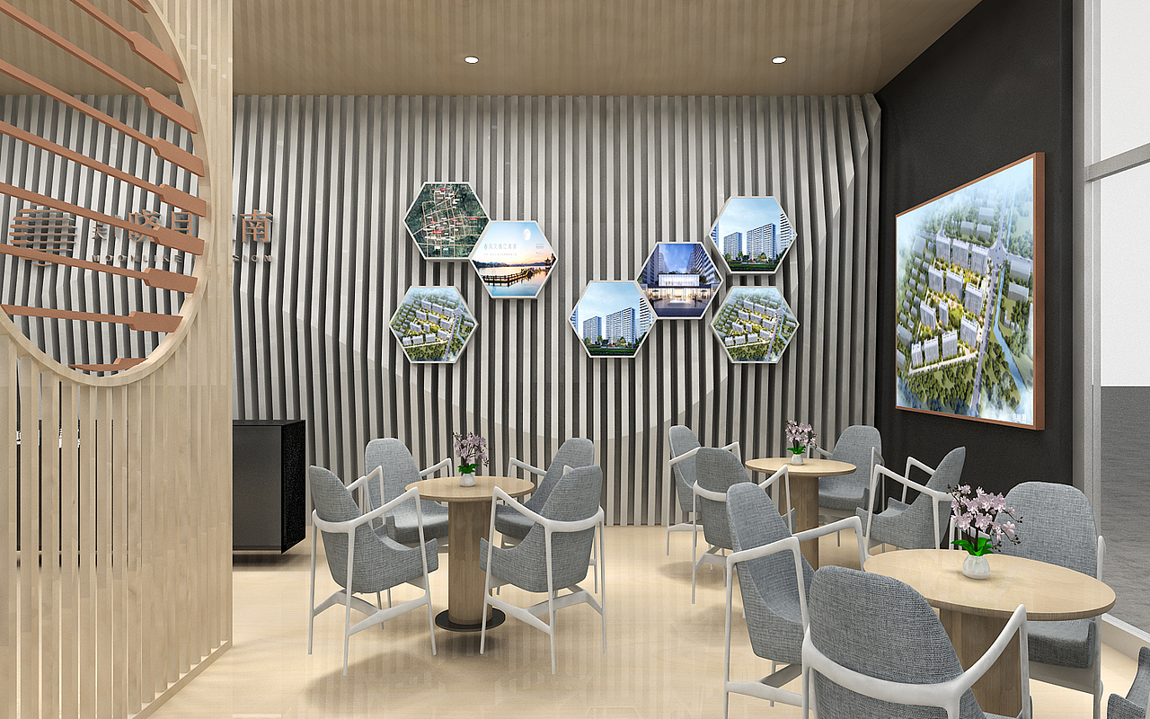 中天晓月江南室外地产展厅效果图设计3D效果图设计（图ZMjAzNTg3MTI0） - 其他三维 - 站酷设计师艺汇设计原创素材 - 站酷ZCOOL