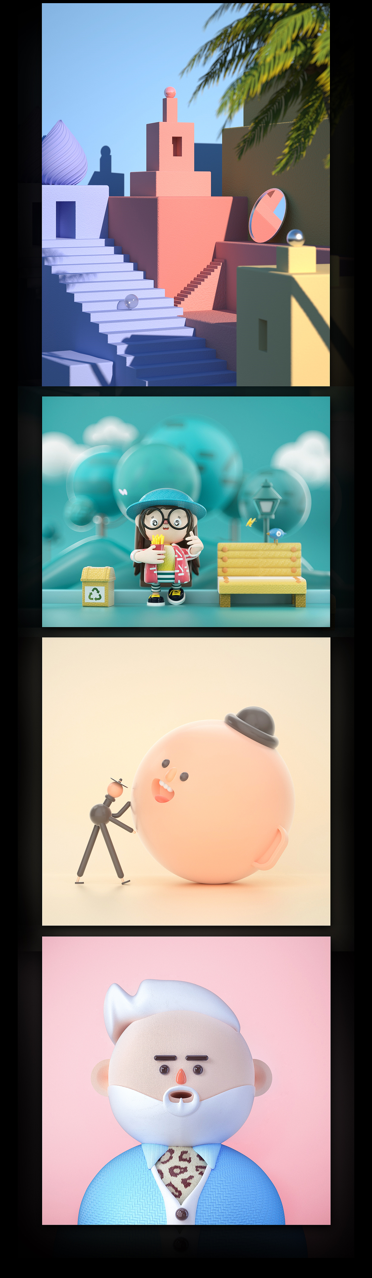 C4D-作品集X2（图ZMTgzODQ1MjYw） - 其他三维 - 站酷设计师小燕y原创素材 - 站酷ZCOOL