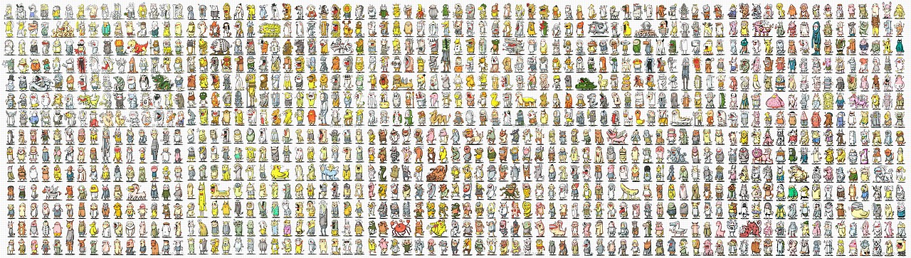 【异兽圈】+200个卡通小人（图ZNjA3ODUzMjQ=） - 创作习作 - 站酷设计师罗元元元原创素材 - 站酷ZCOOL