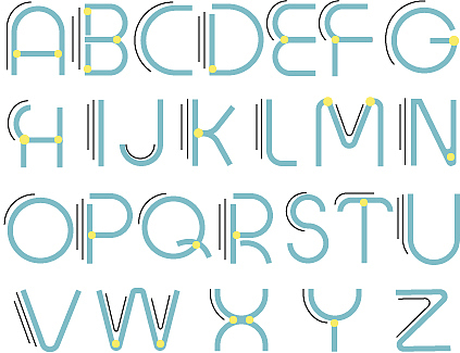 24个字母设计（图ZMTAwMzI0Mzc2） - 字体/字形 - 站酷设计师小姐姐酱阿原创素材 - 站酷ZCOOL