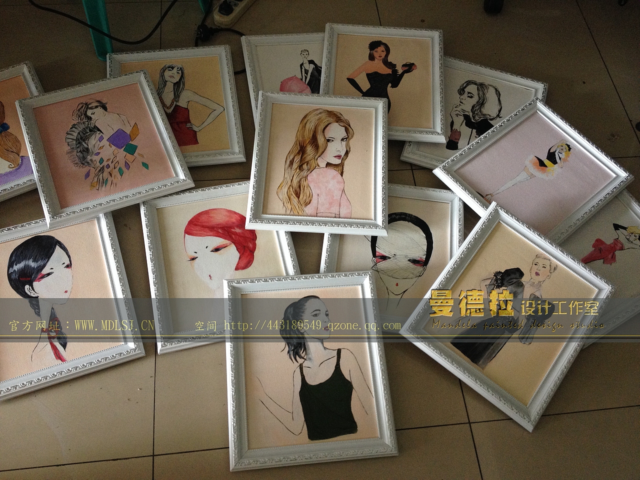 在工作室内 手工做的小绘画创意