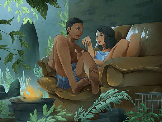 画电影（个人主页-ZNTI3MzQzMzY=） - 商业插画 - 站酷设计师牡蛎锅锅原创素材 - 站酷ZCOOL