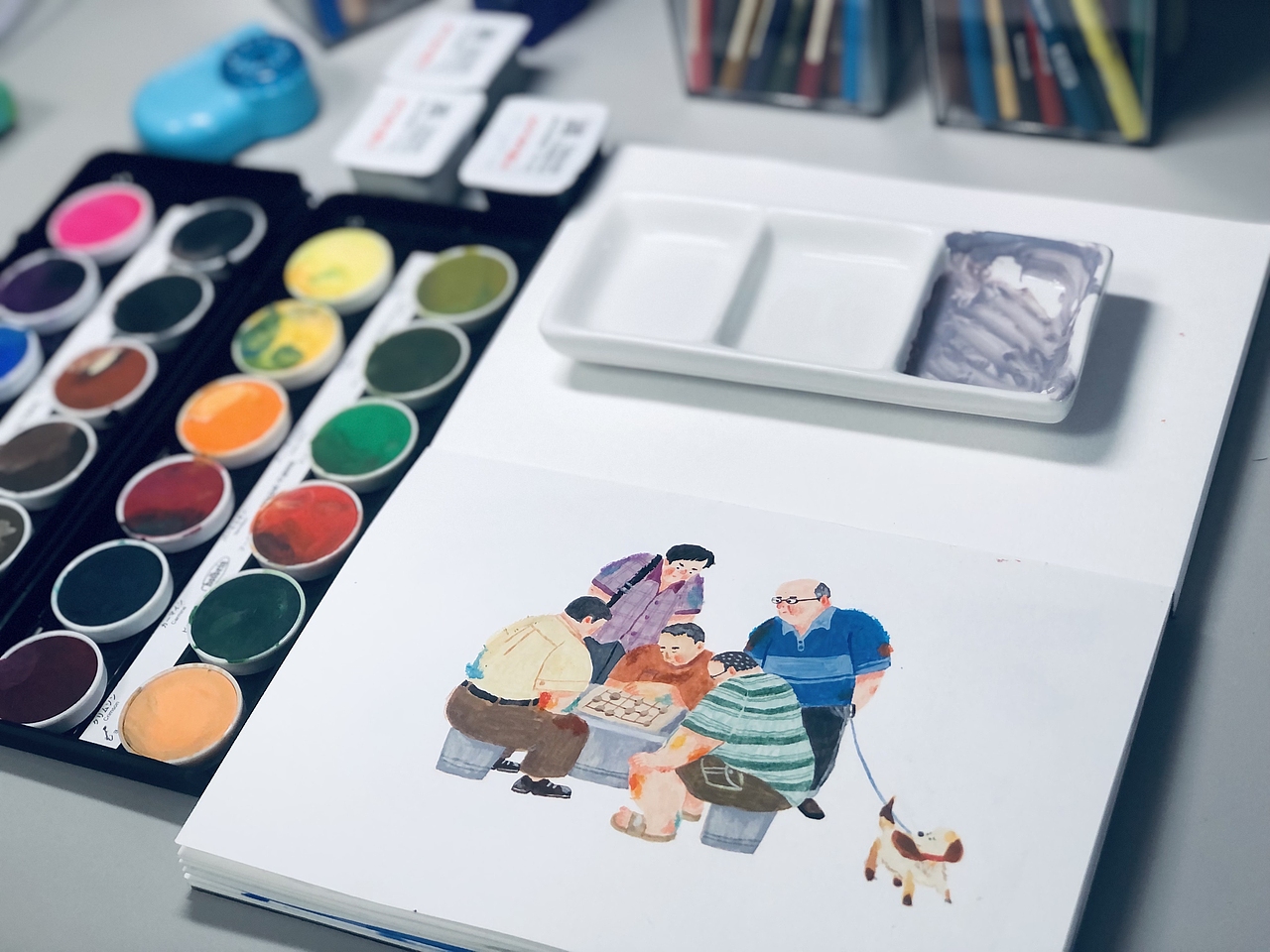 大爷大妈小孩都有特殊魅力3（图ZMzYwNTE3NTI4） - 儿童插画 - 站酷设计师阿早zao原创素材 - 站酷ZCOOL