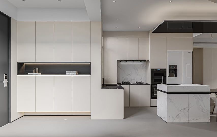 极简男奶油效果图表现