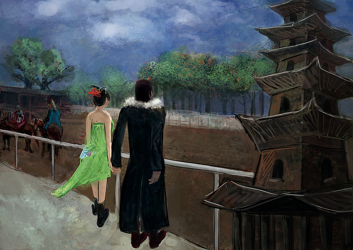 【手绘】"背影"系列|插画|概念设定|jingvlau - 原创作品 - 站酷