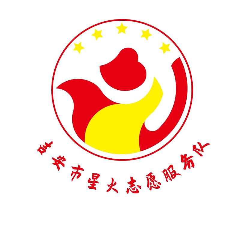 星火志愿者服务队logo 设计