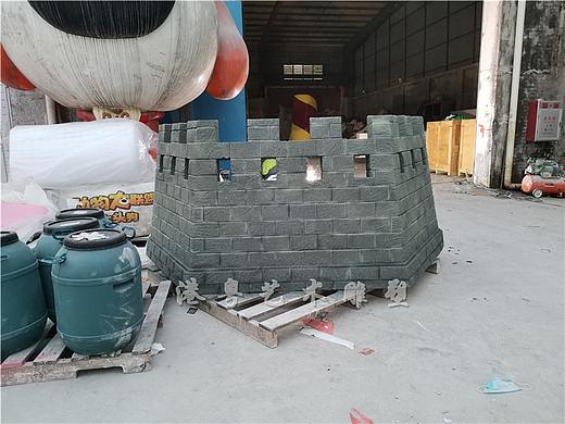 春晚舞台布展道具制作玻璃钢万里长城烽火台雕塑造型