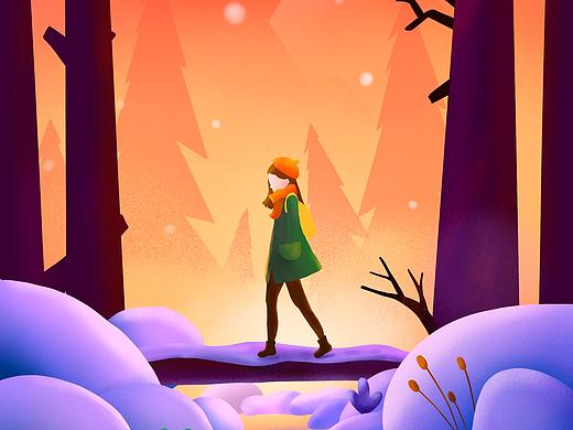 插画练习2(个人主页-ZNDQxNzAwMjg=) - 创作习作 - 站酷设计师魔创视觉_媛浅原创素材 - 站酷ZCOOL