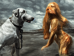 #AI创作实验室#你莫走我不走养条狗