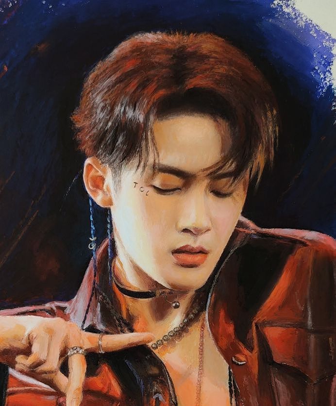 油画棒檀健次（图ZMzUyMzMzNDQ4） - 绘画 - 站酷设计师画画的z小姐原创素材 - 站酷ZCOOL