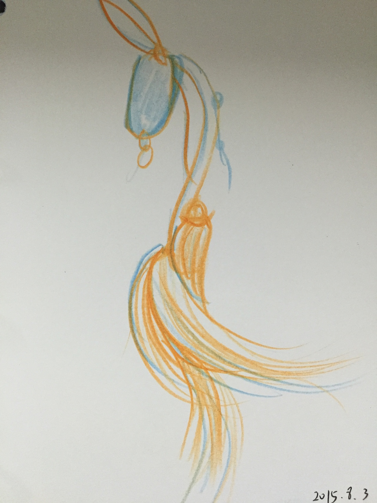 手绘彩铅传统首饰|纯艺术|绘画|jenniferfer_原创作品-站酷(zcool)