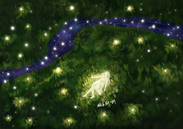 星河（图ZMzQ0MjIyNzI4） - 商业插画 - 站酷设计师画画的柚子原创素材 - 站酷ZCOOL