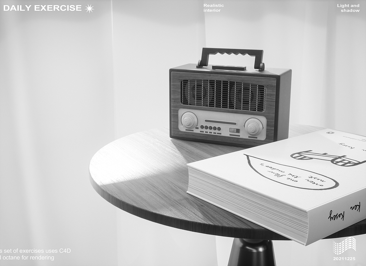 最近一组oc渲染的写实室内练习