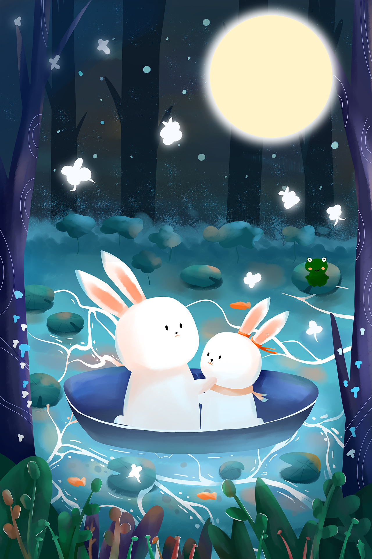 中秋節(jié)（圖ZMjcxMTA3NDMy） - 創(chuàng)作習(xí)作 - 站酷設(shè)計(jì)師啟喵喵原創(chuàng)素材 - 站酷ZCOOL