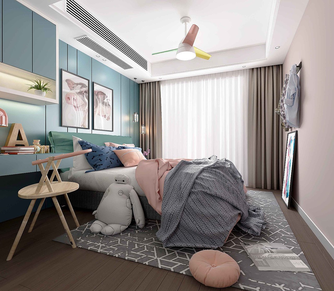 高颜值儿童房,温暖一整个童年。