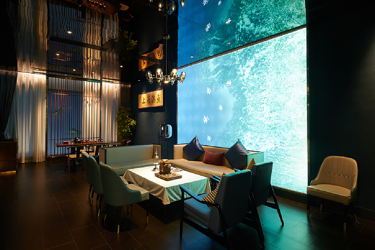 《海游荟》海洋主题餐厅——空间摄影_佧滨KOBIN-站酷ZCOOL