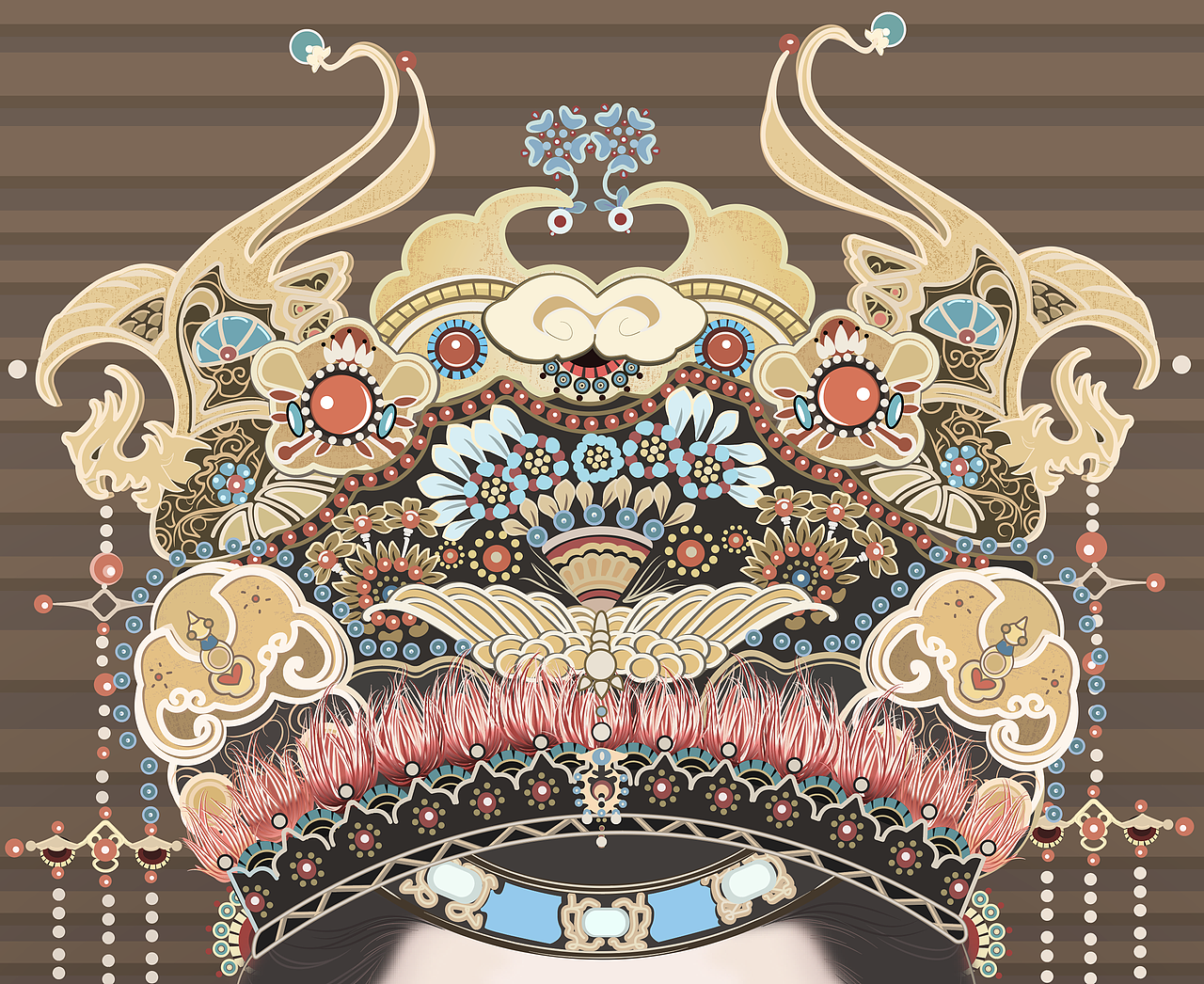 用illustrator画工笔人物（贾元春）（图ZMjY4ODI3OTk2） - 创作习作 - 站酷设计师刘a呆原创素材 - 站酷ZCOOL