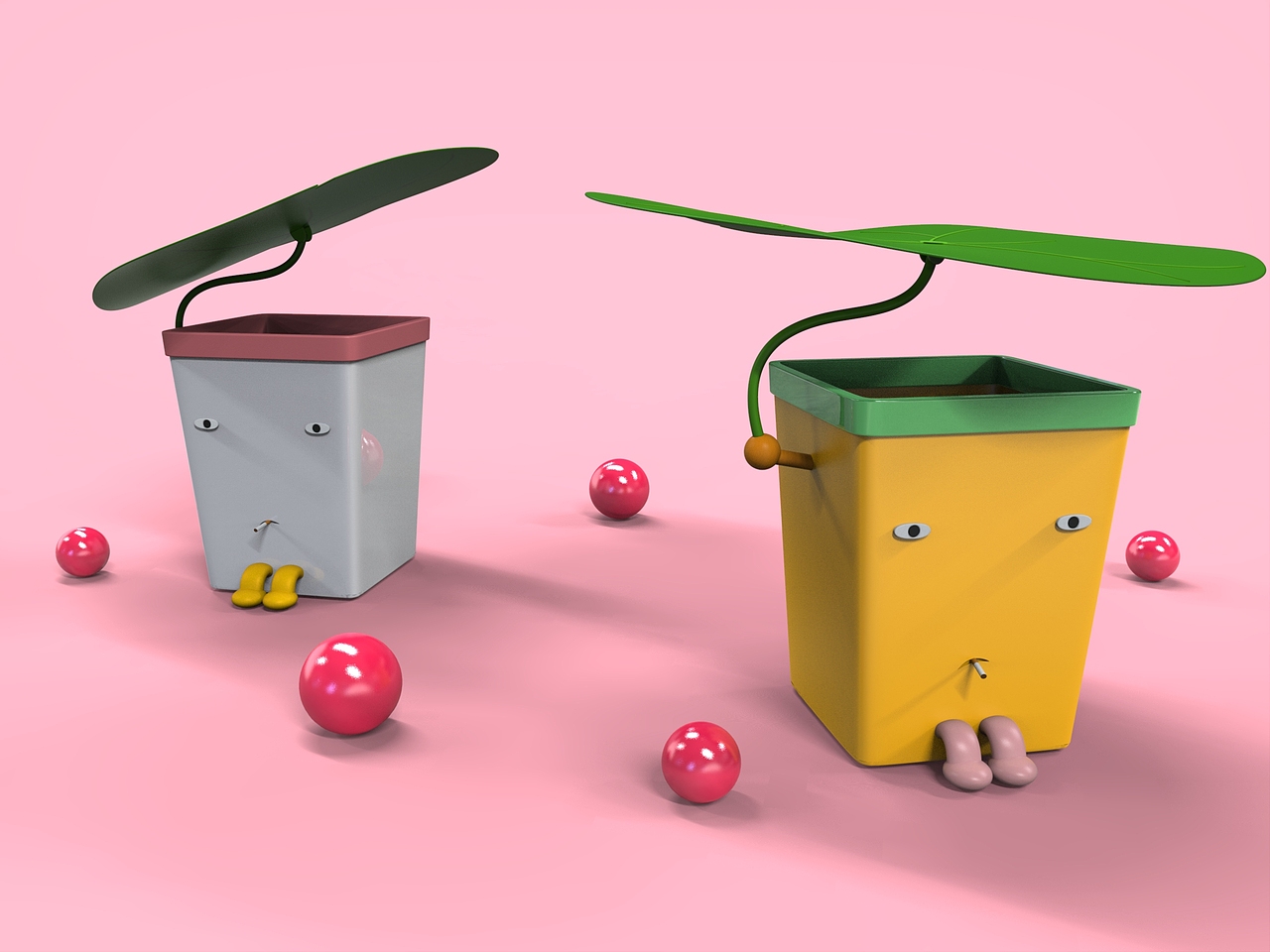 淋浴室垃圾桶——刑天打伞（图ZMjMxMDI0NjMy） - 生活用品 - 站酷设计师博小安原创素材 - 站酷ZCOOL