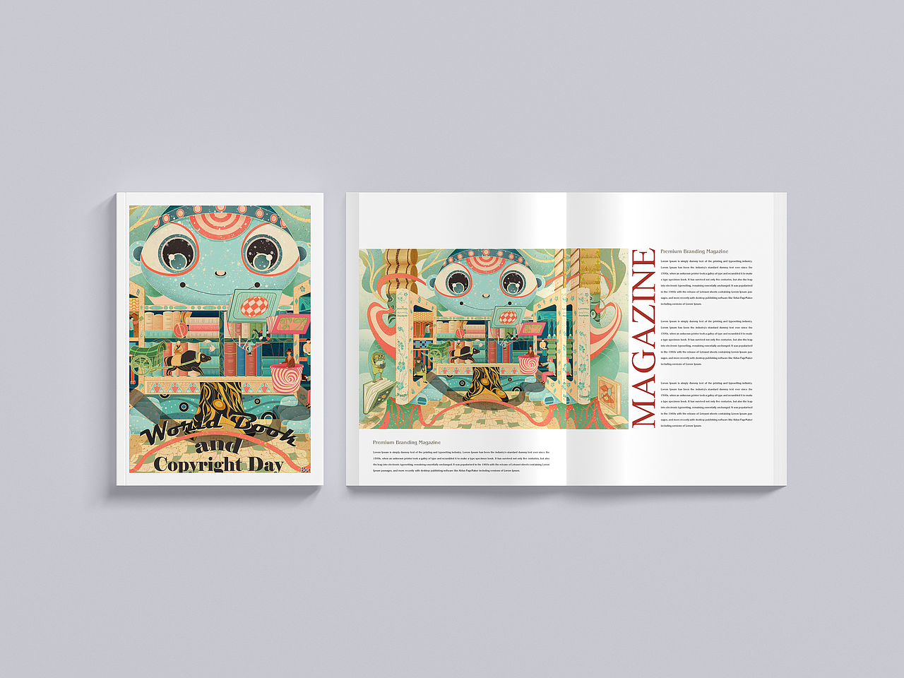 世界读书日插画