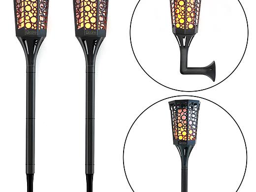 亚马逊主图 太阳能火焰灯