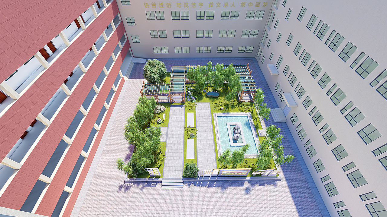 竹韵校园文化（图ZMjIwMjA4MDcy） - 景观设计 - 站酷设计师森美文化设计原创素材 - 站酷ZCOOL