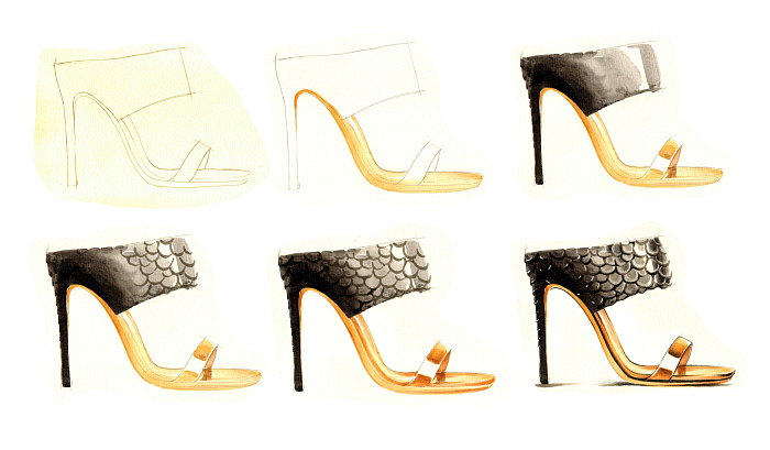 绘师yellow黄哲作品:时装画手绘表现步骤详解